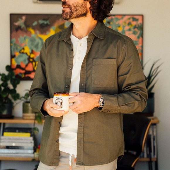 Topo Designs Desert Shirt Black Organic Cotton Button Down Men’s M - Picture 2 of 8